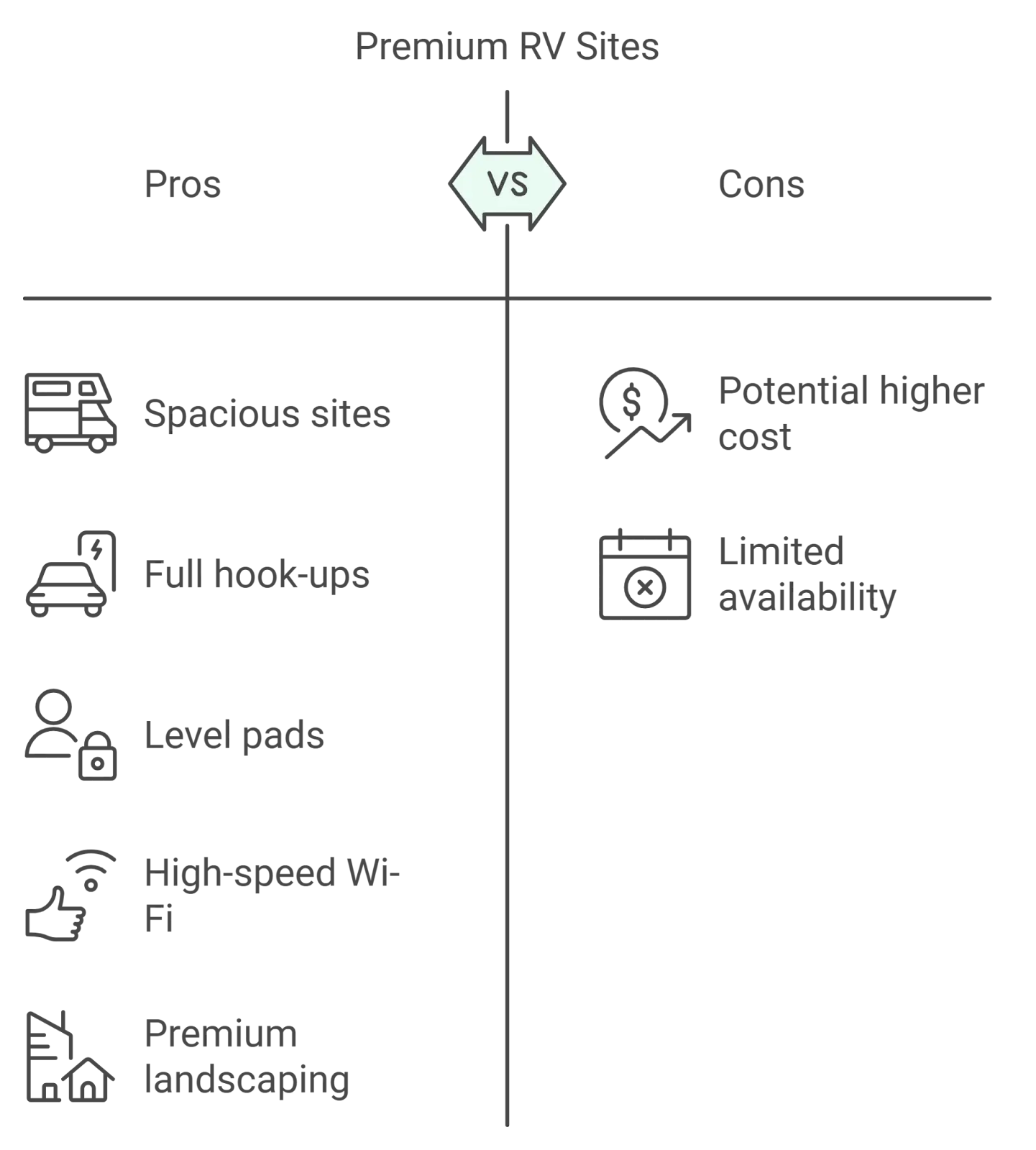 Our Premium RV Sites: What Sets Us Apart