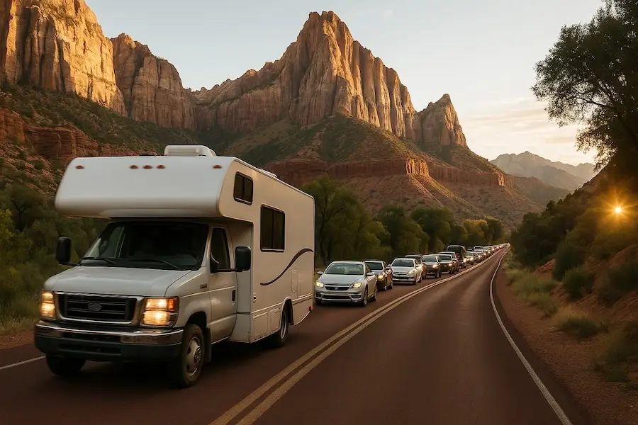 Hard to Maneuver an RV Through Springdale